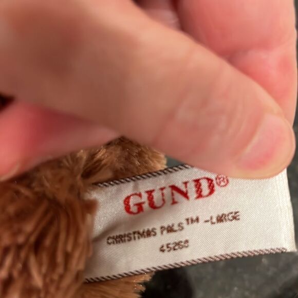 Gund Bear Vintage Plush Christmas Pals Large 16” Stuffed Animal Xmas Tr… - Picture 5 of 6